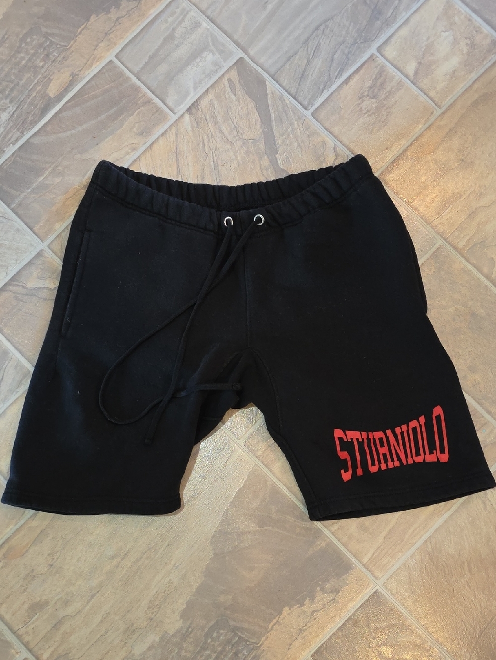 Sturniolo Black Men's Fleece Drawstring Shorts